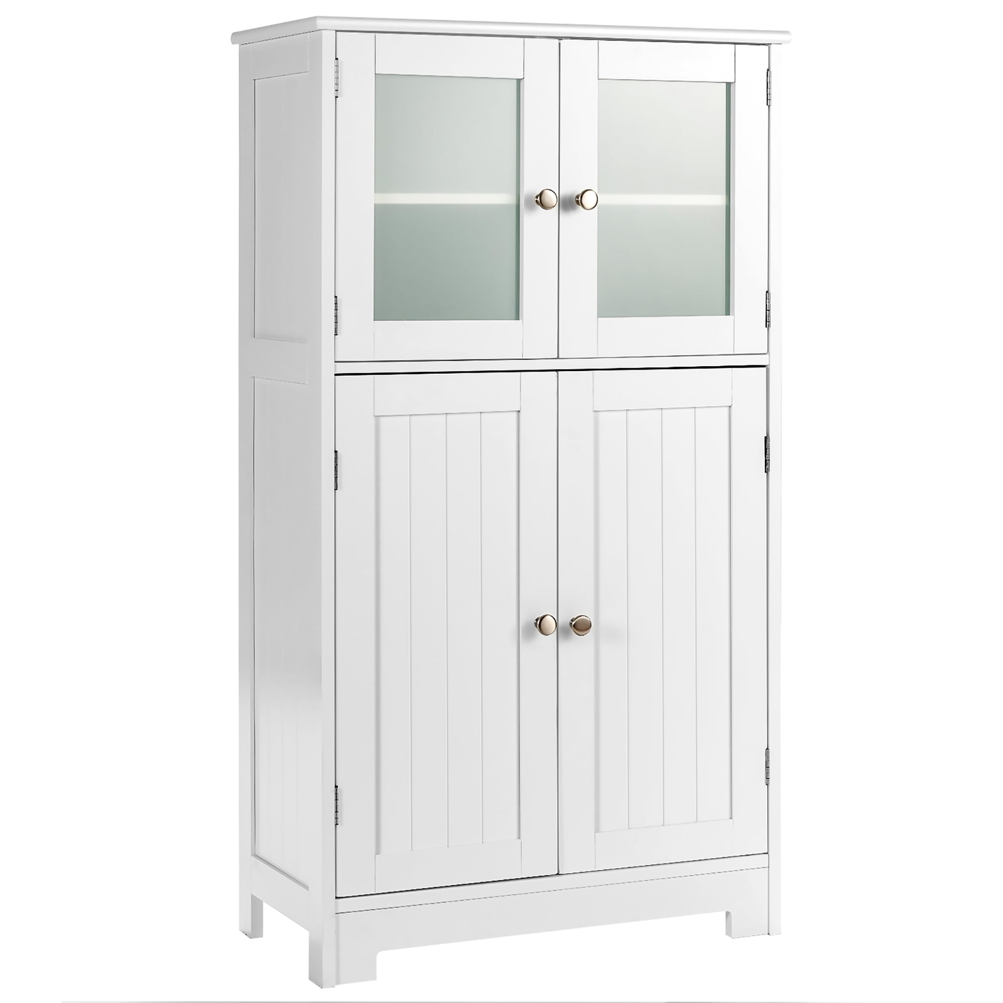 Costway Bathroom Floor Storage Cabinet Kitchen Cupboard W/Doors ... inside Beyond the Bathroom How the Costway Cabinet Transforms Kitchens