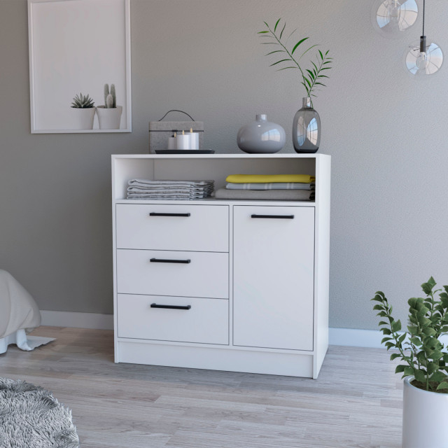 Cresco 3 Drawer Dresser - Transitional - Dressers - By Fm Furniture | Houzz pertaining to