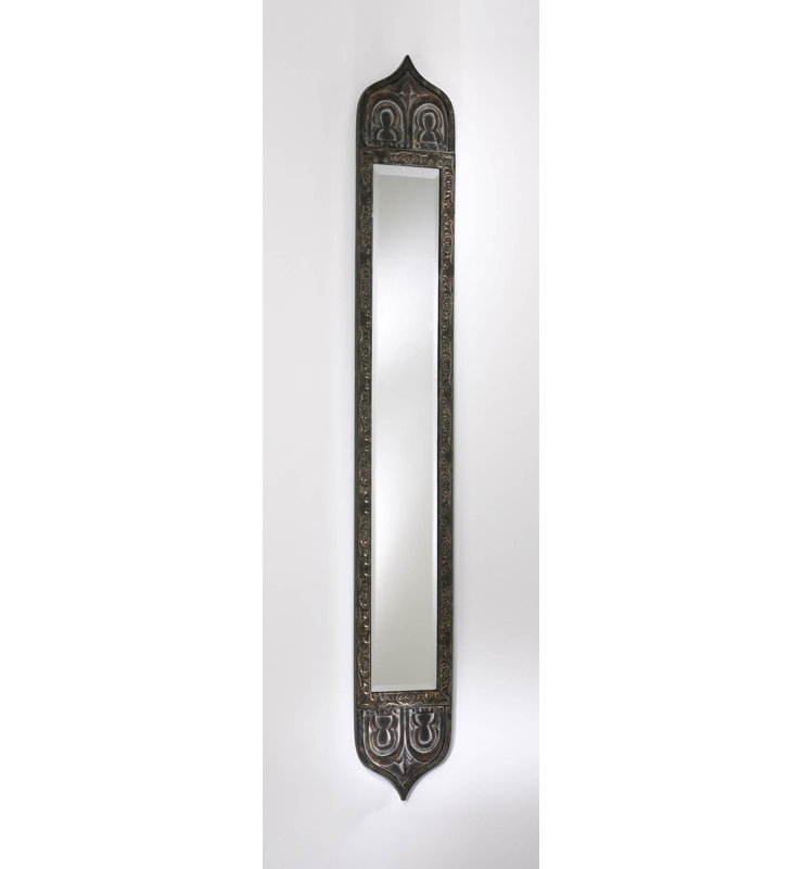 Cyan Design Skinny Tall Wall Mirror &Amp; Reviews | Wayfair for The Artisanal Beauty of Cyan Design's Tall Skinny Mirror Rustic Verde
