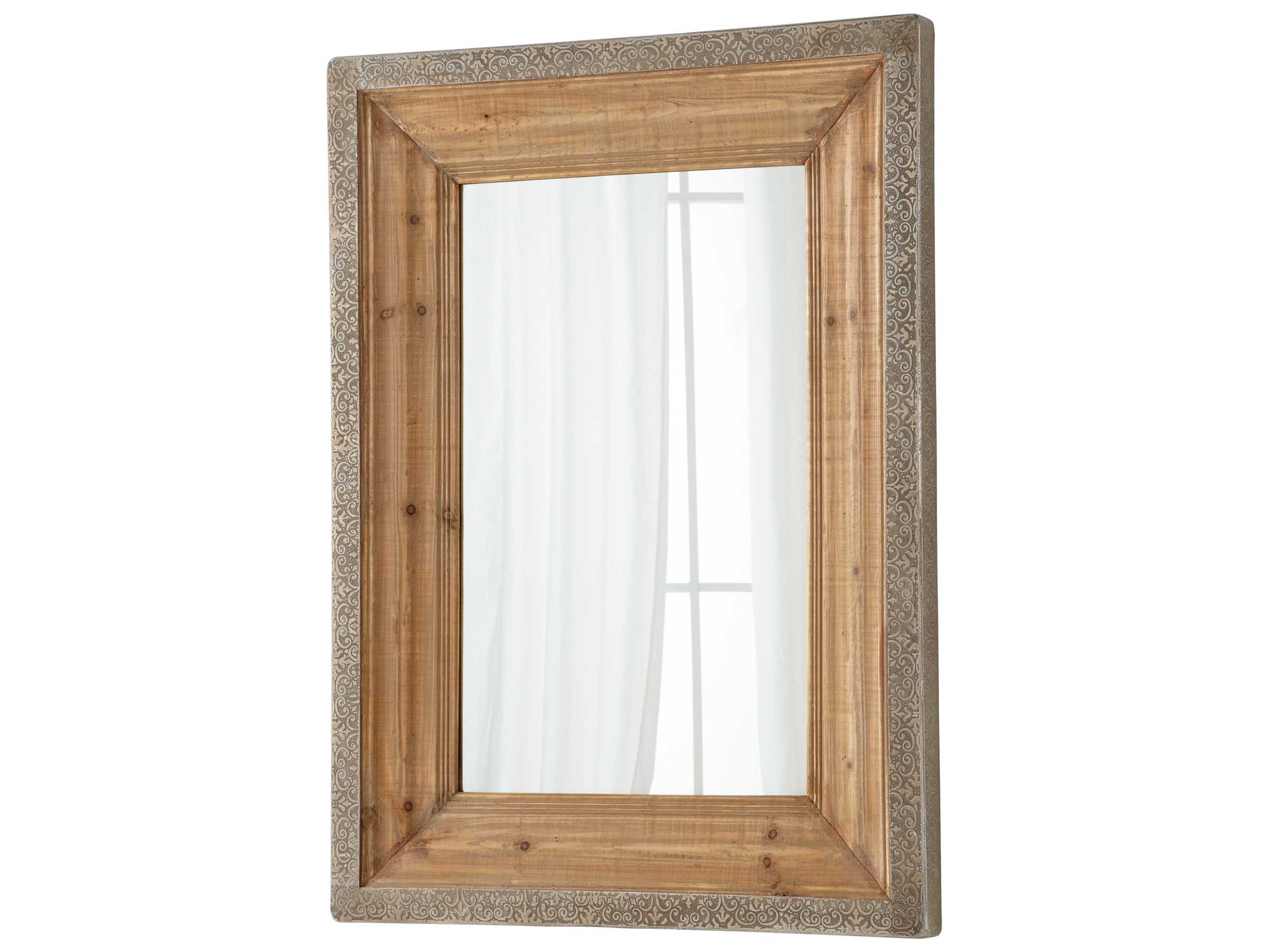 Cyan Design Vintage Reflection 36 X 48 Natural Wall Mirror | C306185 within