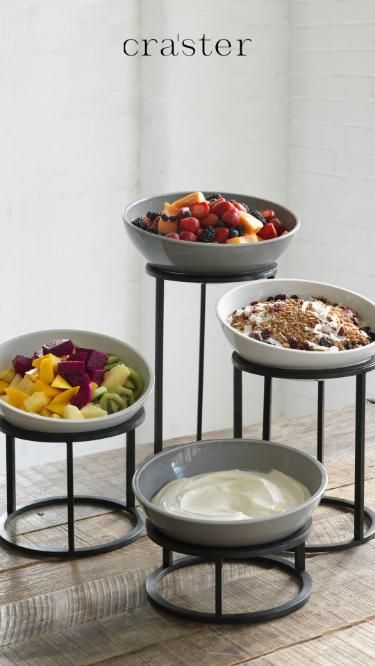 Elevated Buffet Displays With Tilt Frames pertaining to
