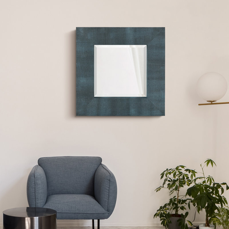 Empire Art Direct Metallic Shagreen Leather Framed Beveled Accent ... with Choosing the Perfect Beveled Mirror A Guide to Black on Blue Metallic Shagreen