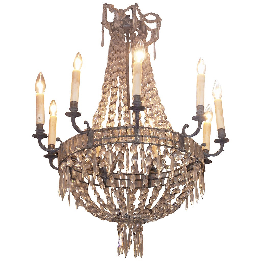 English Regency Bronze And Crystal Chandelier, Circa 1815 For Sale At ... pertaining to