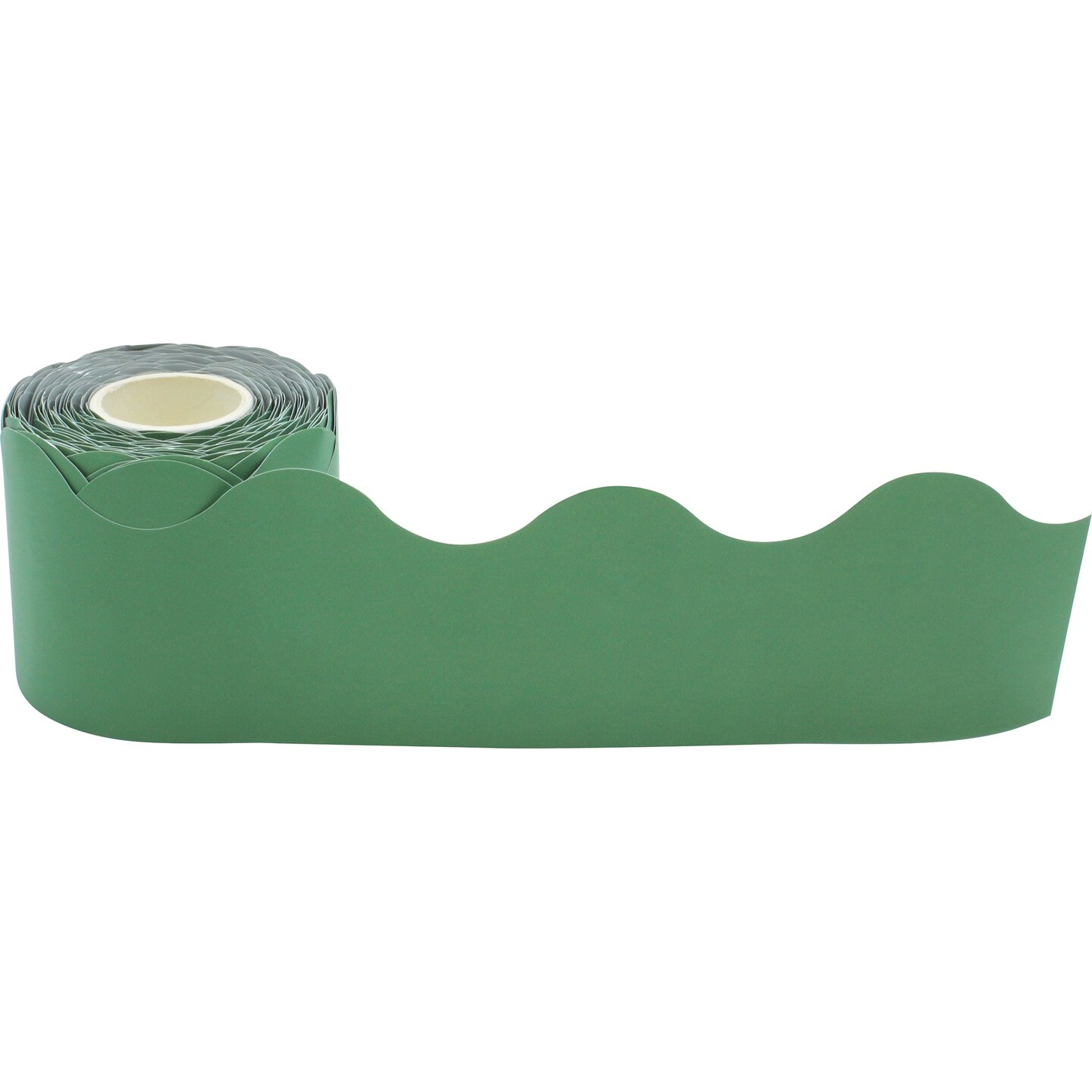 Eucalyptus Green Scalloped Rolled Border Trim, 50 Feet | Michaels throughout