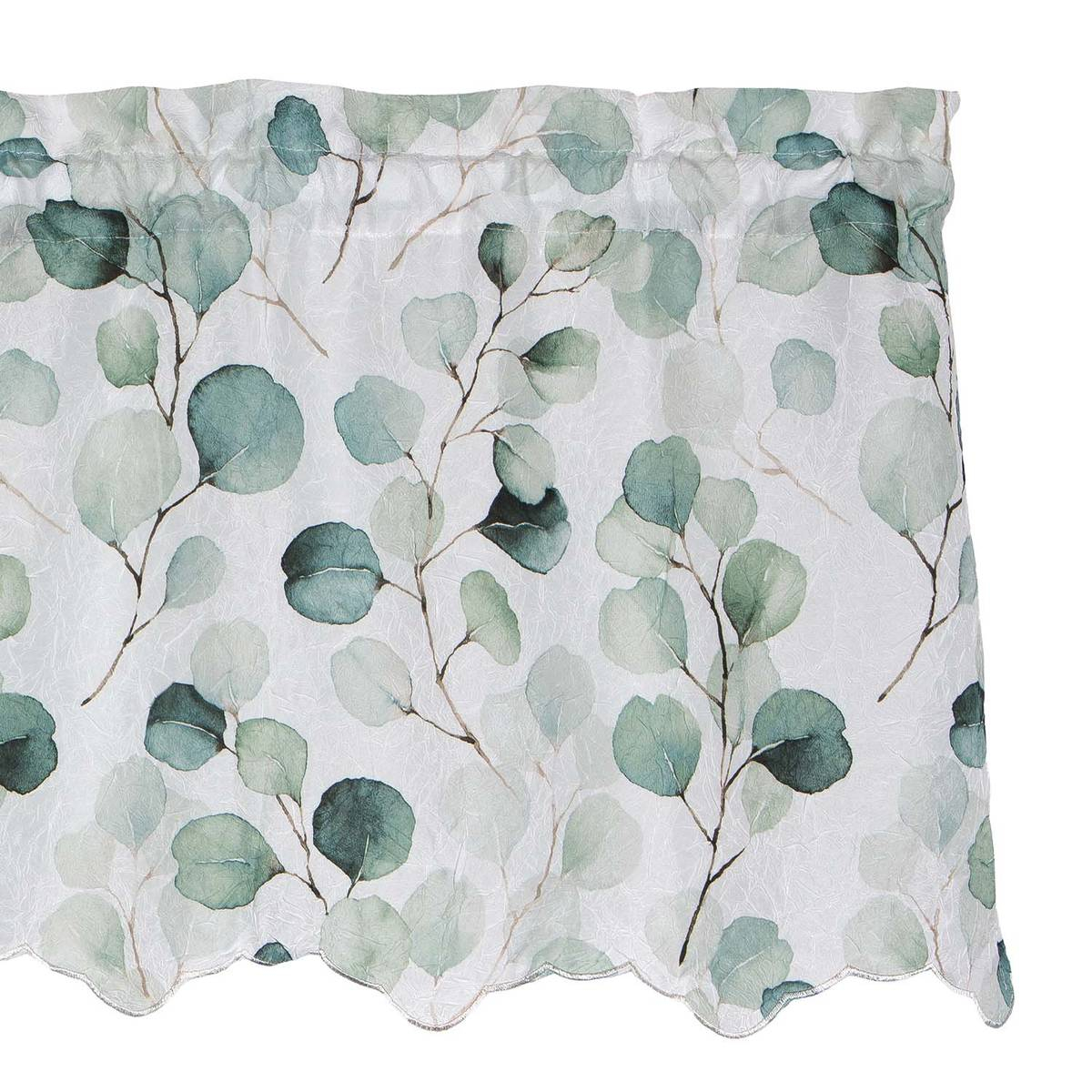 Eucalyptus Scalloped Valance | 48X15 regarding