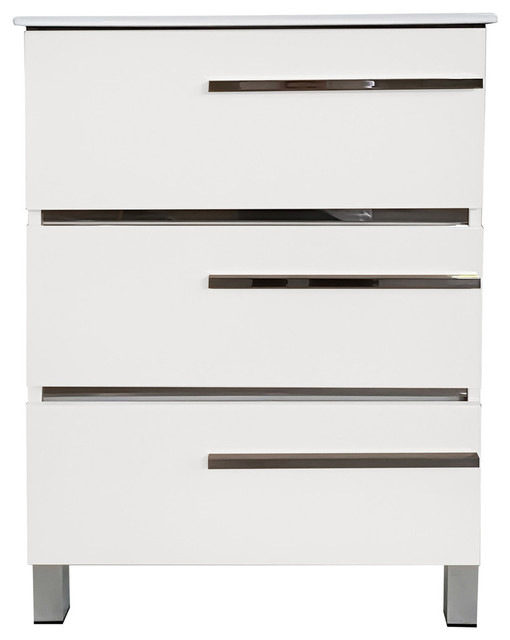 Eviva Olivia 24" White Free Standing Bathroom Vanity With White ... intended for A Closer Look at the Eviva Olivia 14"Wx12"D Linen Cabinet Features