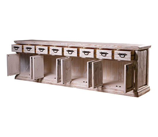 Farmhouse Charm Hutch Base | The Arrangement throughout