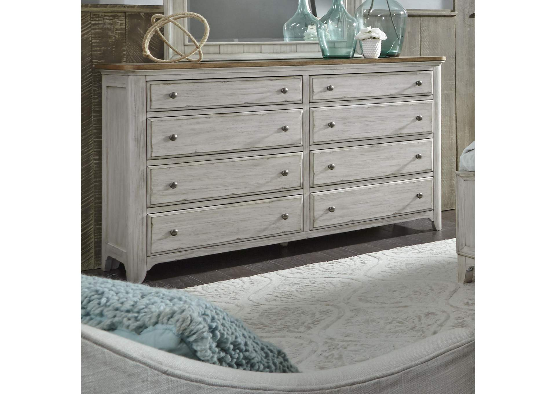 Farmhouse Reimagined 8 Drawer Dresser in The Secret to a Serene Bedroom Truffle Oak Dresser 8 Drawer Insights
