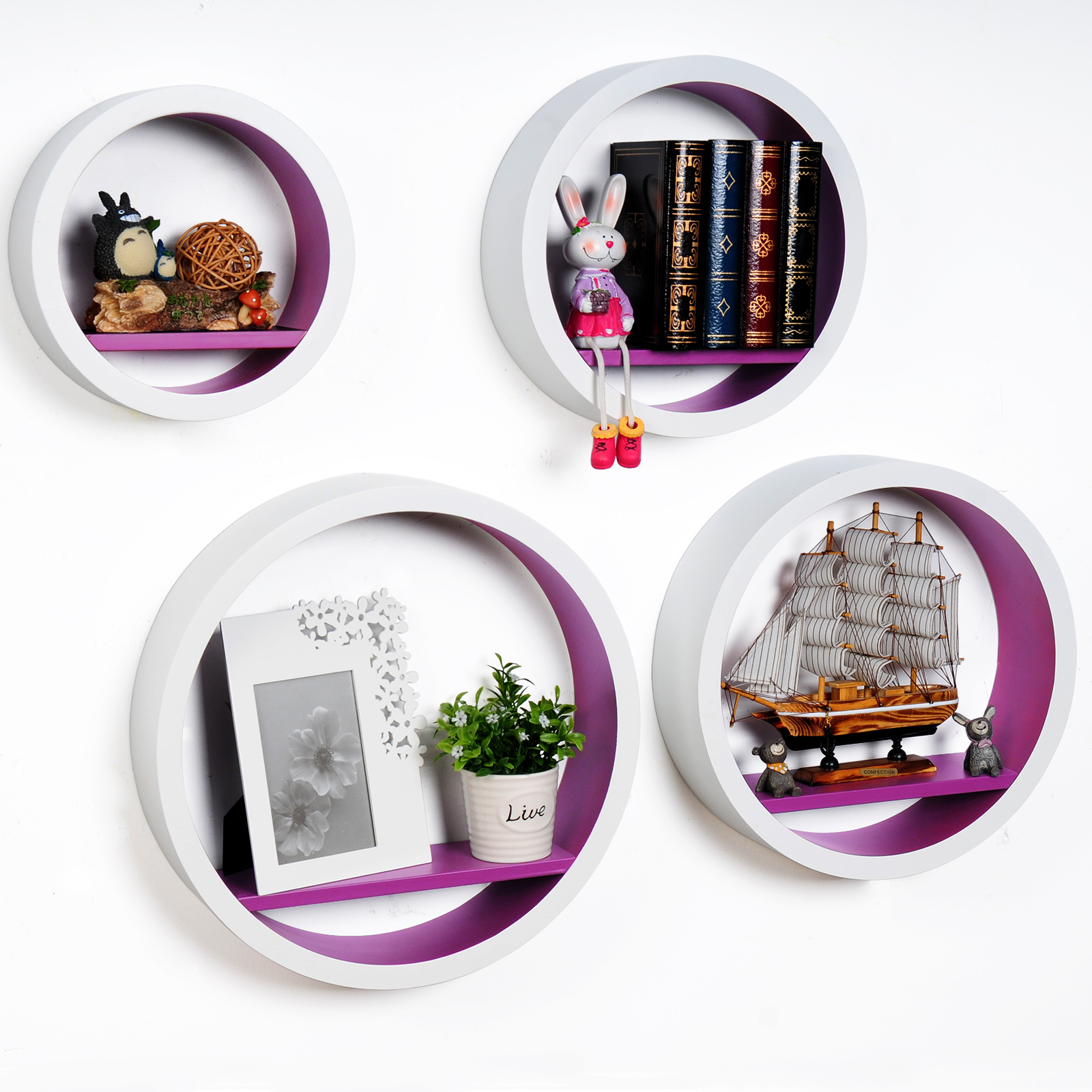 Floating Wall Shelves Round At Harold Chappell Blog with Why the Geometric Round Floating Shelf Wall Mounted 2 Tier is a Decor Game-Changer