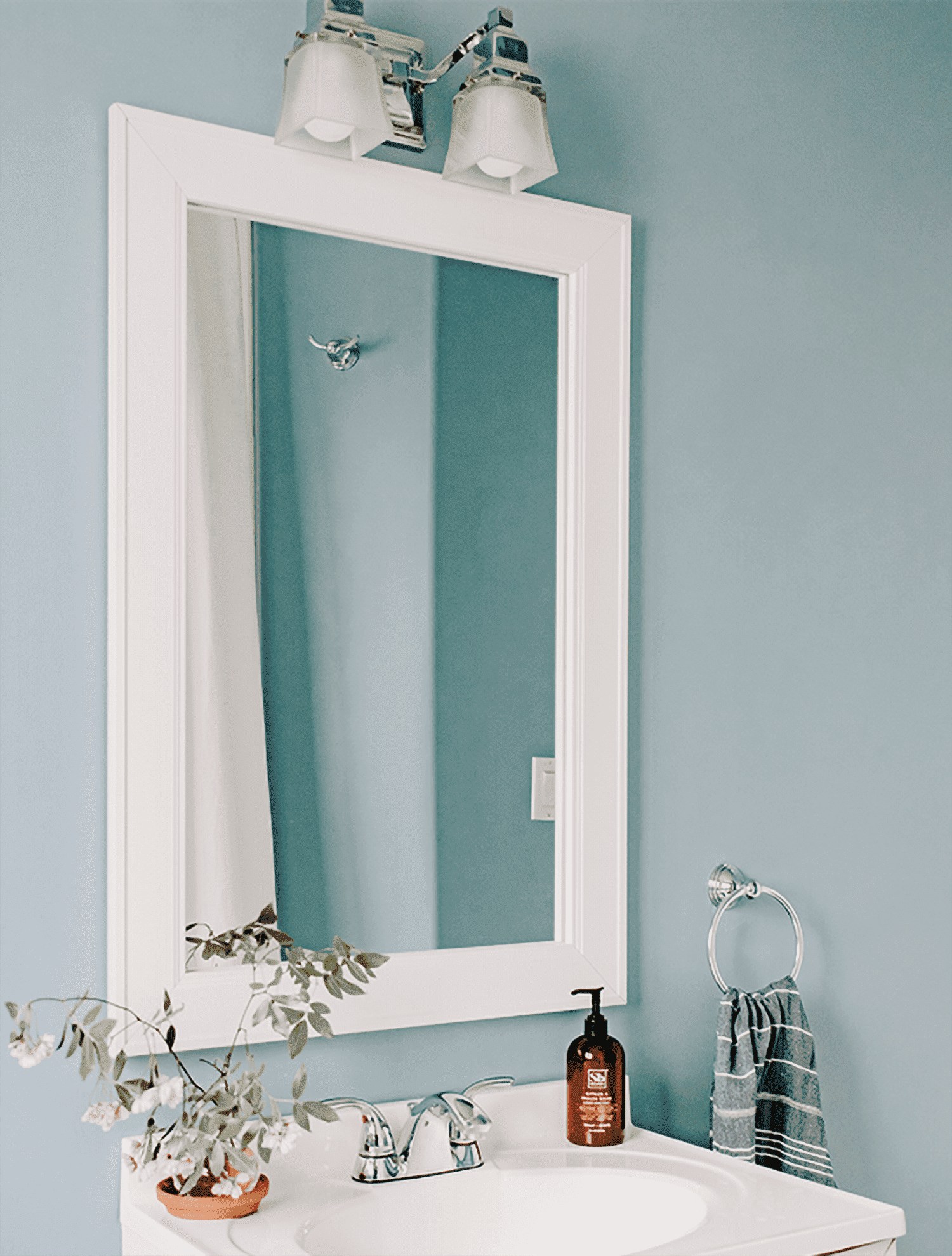 Frame My Mirror Framed Mirror, White Finish, 36" X 36", 3" Wide Frame ... within Unveiling the Timeless Appeal of the Engrahm Framed Mirror in White, 26 Inches