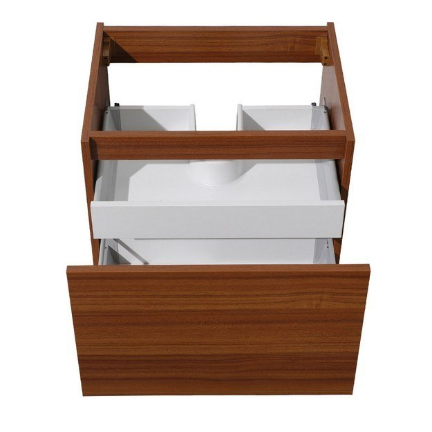 Fresca Fcb8006Tk Nano 24 Inch Teak Modern Bathroom Cabinet - Kitchen ... throughout Style Meets Functionality A Look at the Fresca Teak Bathroom Linen Side Cabinet