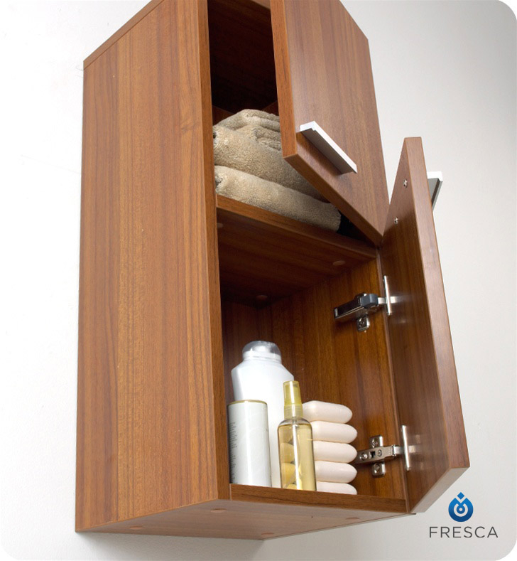 Fresca Fst8091Tk Teak Bathroom Linen Side Cabinet With 2 Storage Areas ... regarding Style Meets Functionality A Look at the Fresca Teak Bathroom Linen Side Cabinet