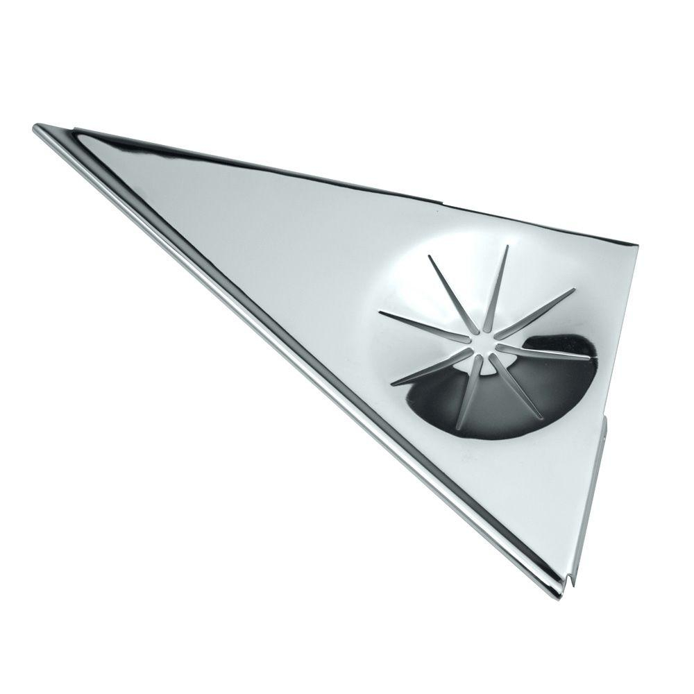Gatco 11.25 In. W Corner Shower Shelf In Chrome-1590 - The Home Depot with regard to