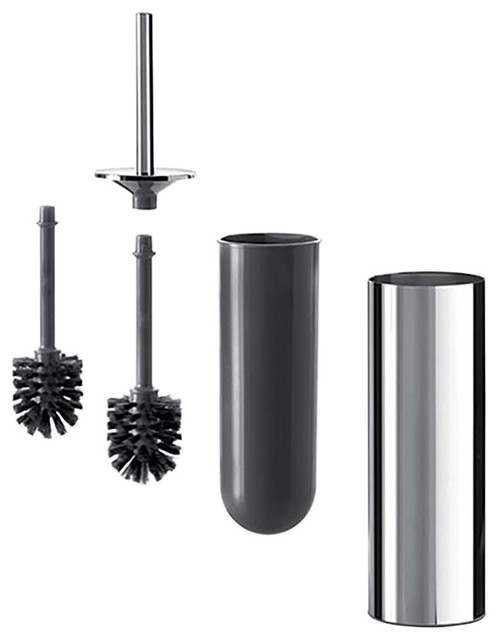 Gealuna Av014B Toilet Brush Holder, Polished Chrome - Contemporary ... with regard to
