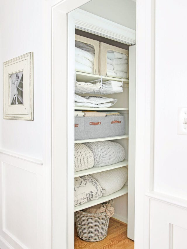 Hallway Linen Closet Organization And Storage Ideas - Stefana Silber in Transform Your Room Flow Toffe Matte Linen Cabinet Inspiration