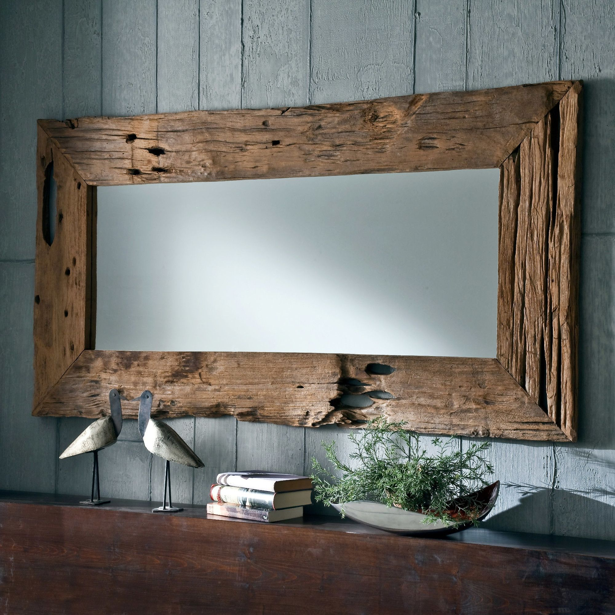 Henke Collection Wall Mirror - Enhance Your Space With Elegance regarding Unveiling the Rustic Rectangular 3D Mirror for a Touch of Elegance
