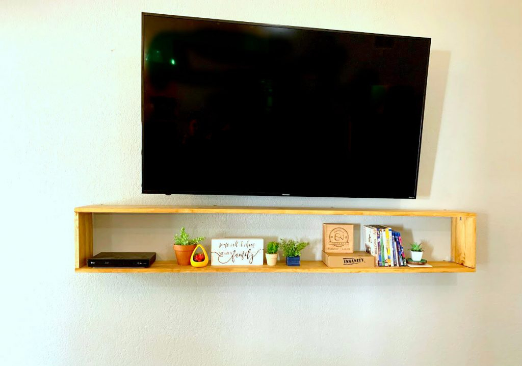How To Build A Floating Rectangle Shelf (Step By Step Tutorial) | Mama ... regarding Expert Insights on Installing and Maximizing Your 8x24 Rectangular Shelf