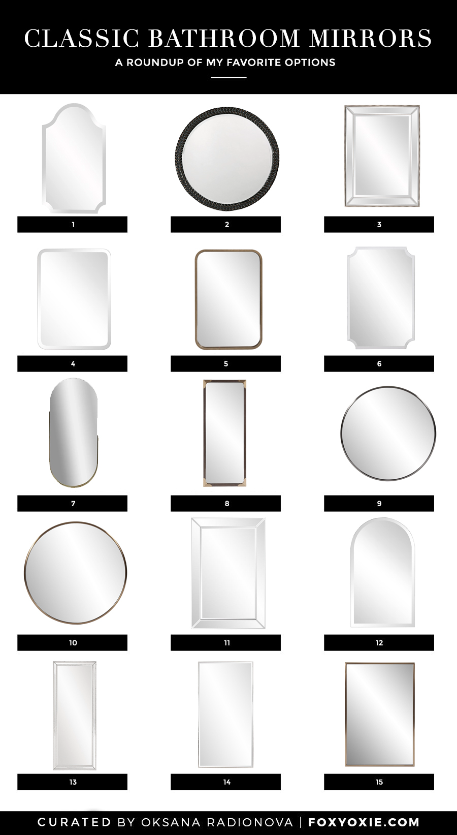 How To Choose The Right Bathroom Mirror (Plus A Roundup) - Foxy Oxie ... in