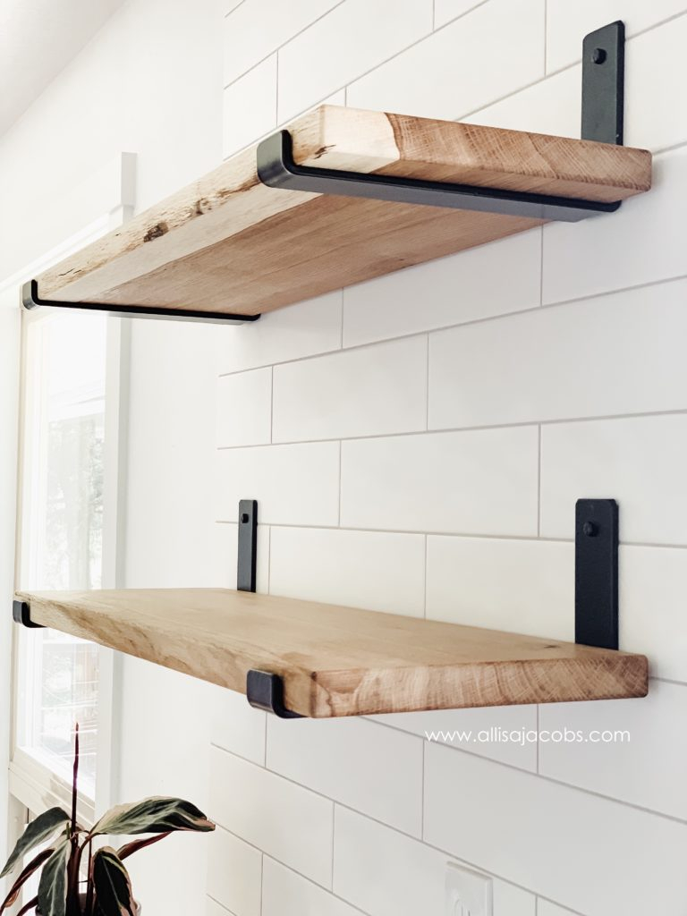 How To Make Diy Wood Shelves - Allisa Jacobs Home &Amp; Design inside
