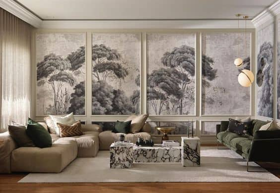How Wallpaper Can Redefine Luxury In Your Living Room within See How One Wall Can Redefine Your Living Space