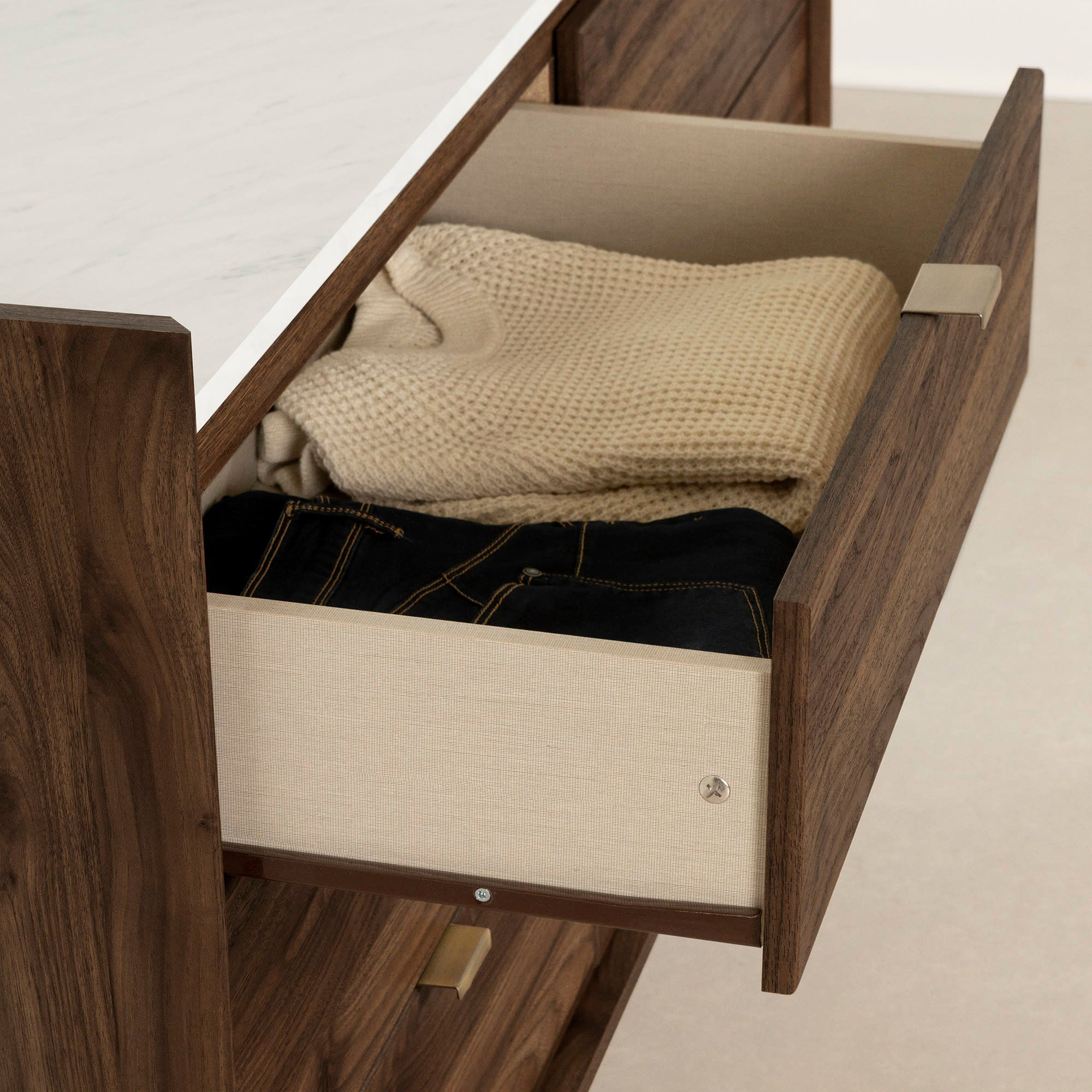 Hype Brown 6-Drawer Dresser within Elevate Your Storage Solutions with the Peridot 6 Drawer Dresser