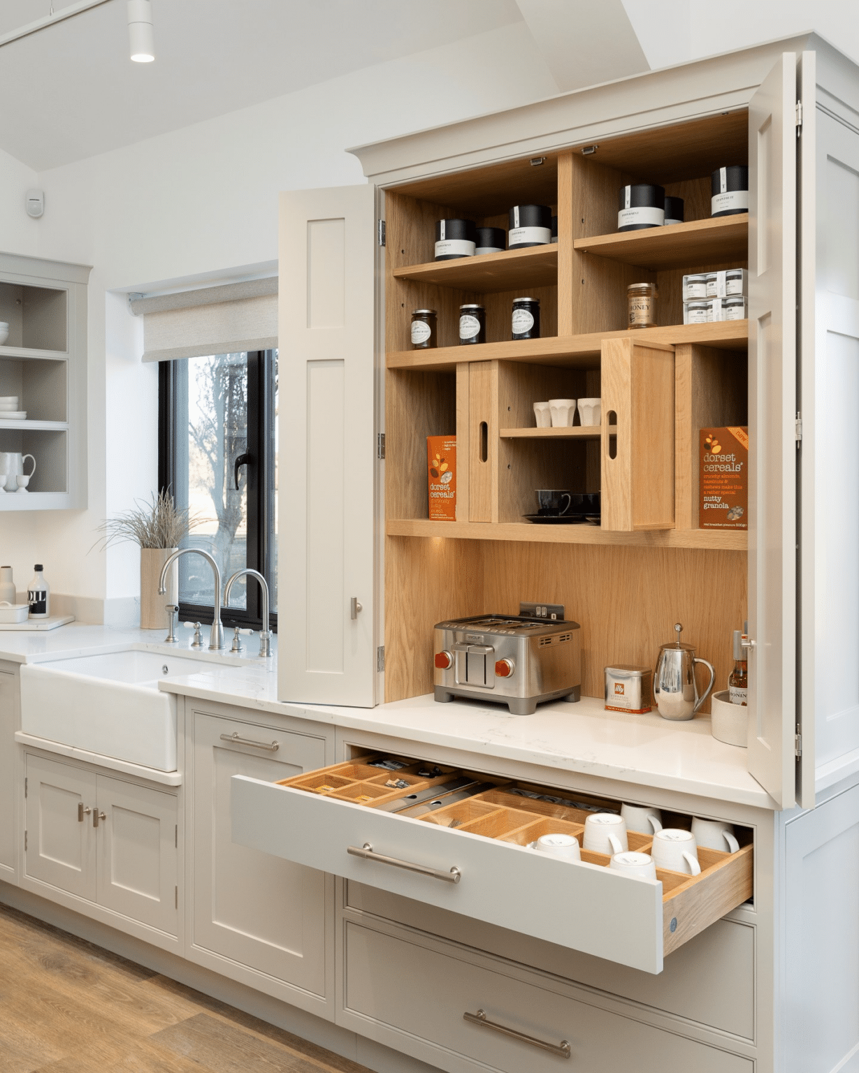 Innovative Storage Solutions In Bespoke Kitchens - The Compact Kitchen throughout