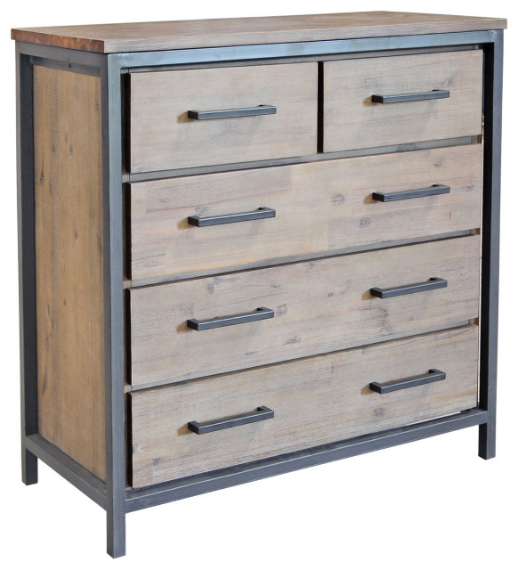 Irondale 5-Drawer Chest, Light Brown/Gray - Dressers - By Lh Imports ... with Maximizing Your Space with the Irondale Light Brown Gray Dresser