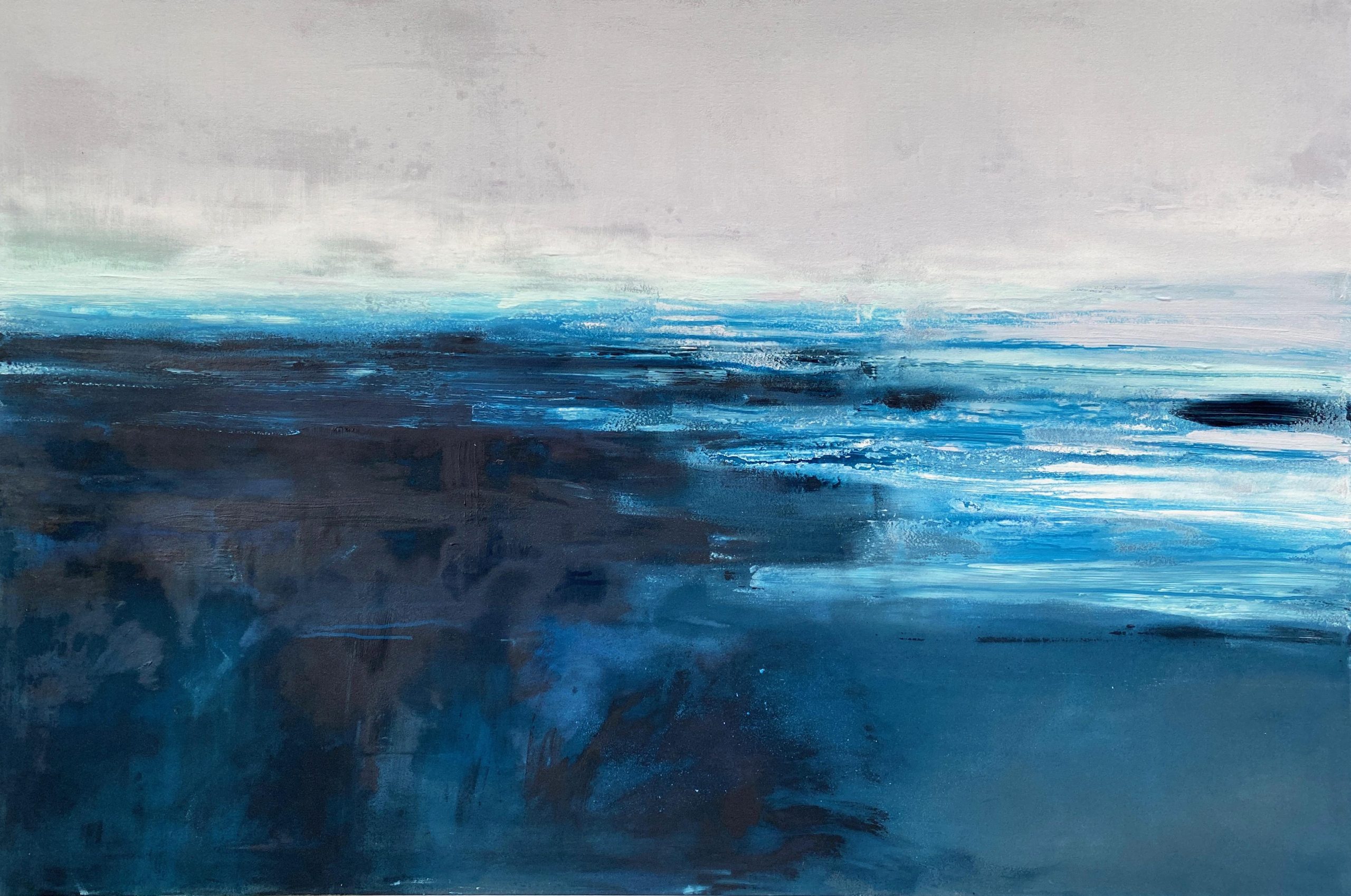 Kathleen Rhee - Kindness Large Abstract Expressionist Landscape On ... in