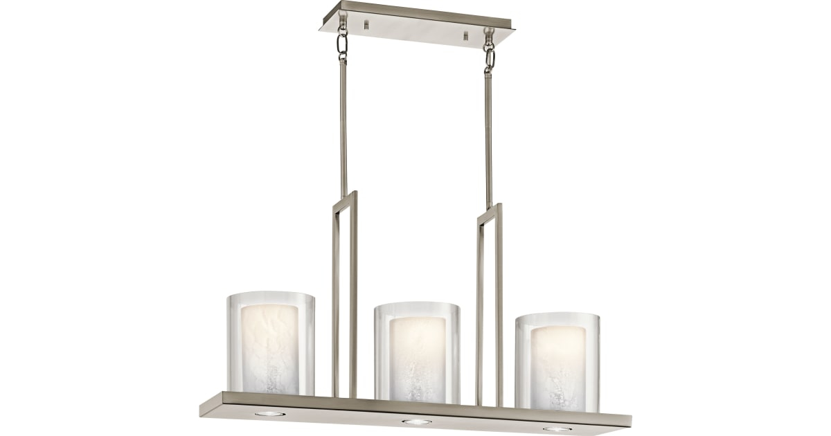 Kichler 42547Clp Triad 6 Light 31" Linear Chandelier | Ferguson Home within Design Meets Functionality Exploring the Kichler 42548 Triad Linear Chandelier
