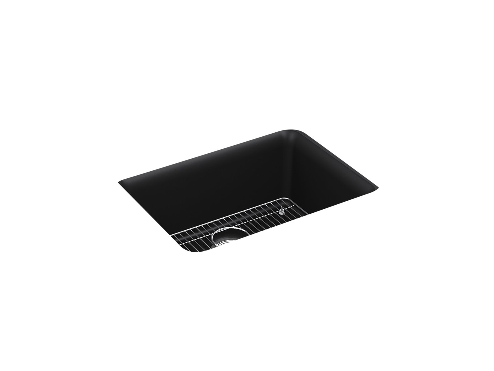Kohler K-28001-Cm1 Cairn Sink, 24 In, Matte Black Matte Black 24 Inch ... in The Kohler K-31367 Essential Matte Black A Deep Dive into Its Transitional Appeal