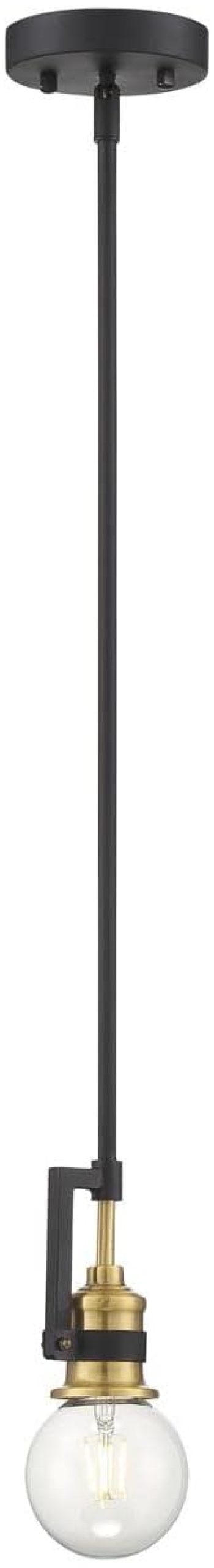 Lachk 60/6975 Intention Mini Pendant Fixture Warm Brass And Black ... within Elevate Your Home Lighting with the Nuvo Intention Warm Brass Black Pendant