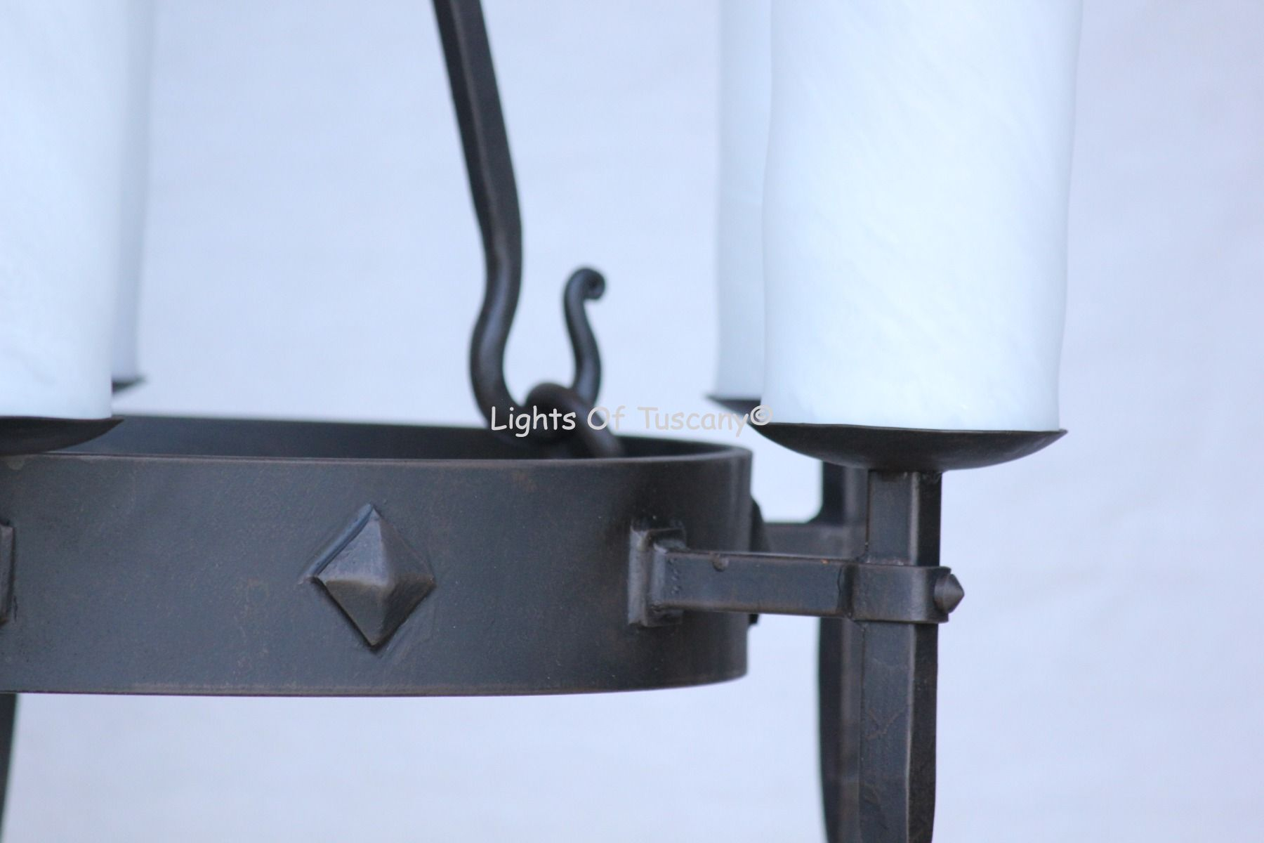 Lights Of Tuscany Transitional Wrought Iron Chandelier regarding