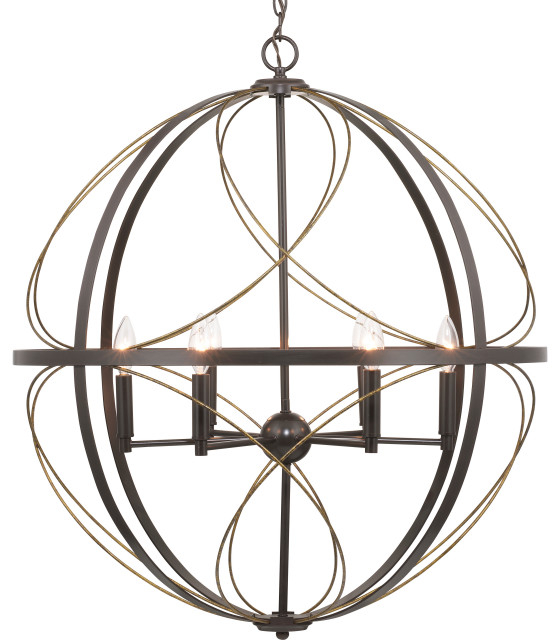Luxury Farmhouse Chandelier, Olde Bronze - Farmhouse - Chandeliers - By ... pertaining to