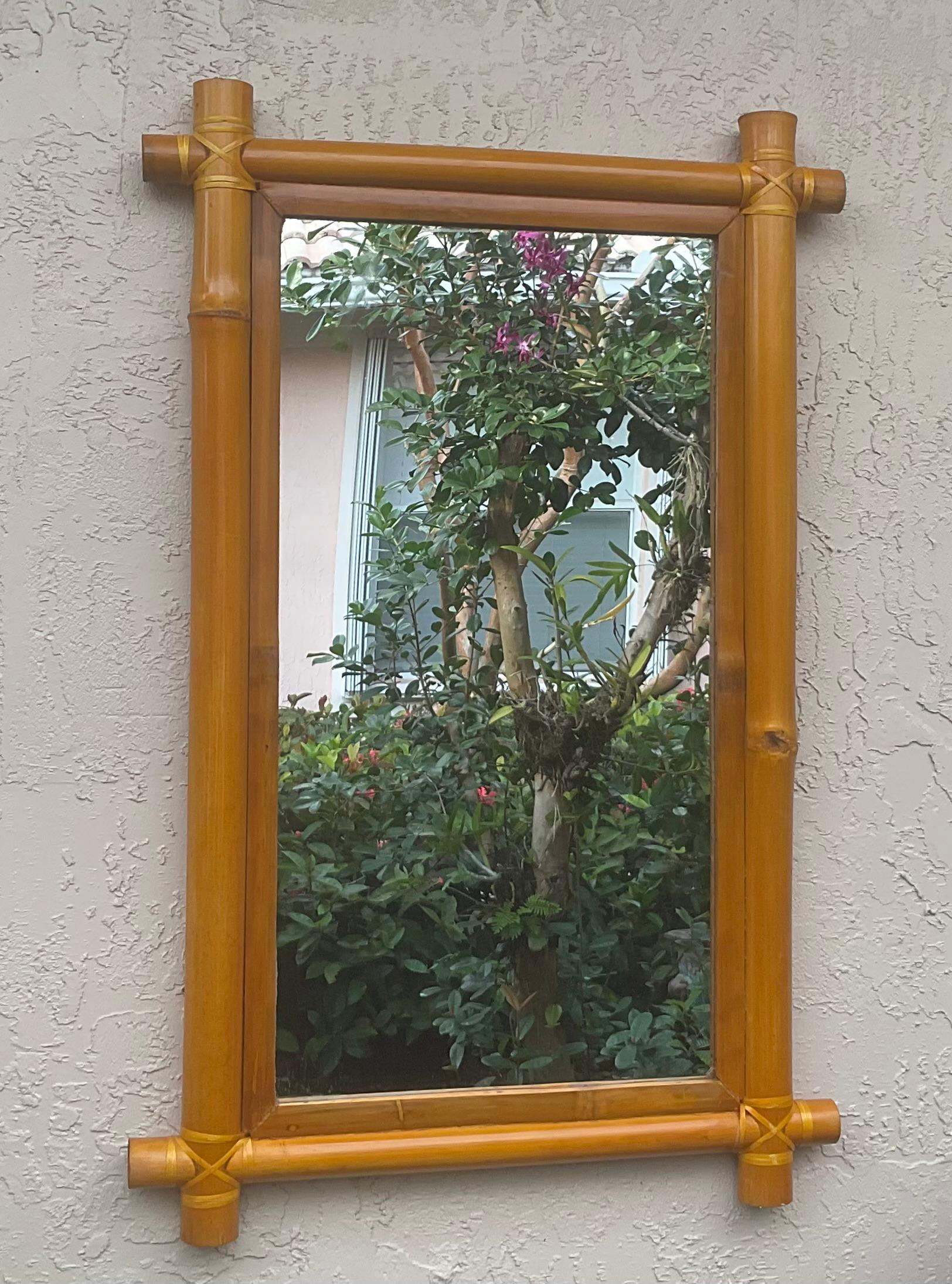 Maguire Style Bamboo Mirror For Sale At 1Stdibs throughout Decorating with Bamboo Square Wall Mirrors Understanding Natural and Black Options