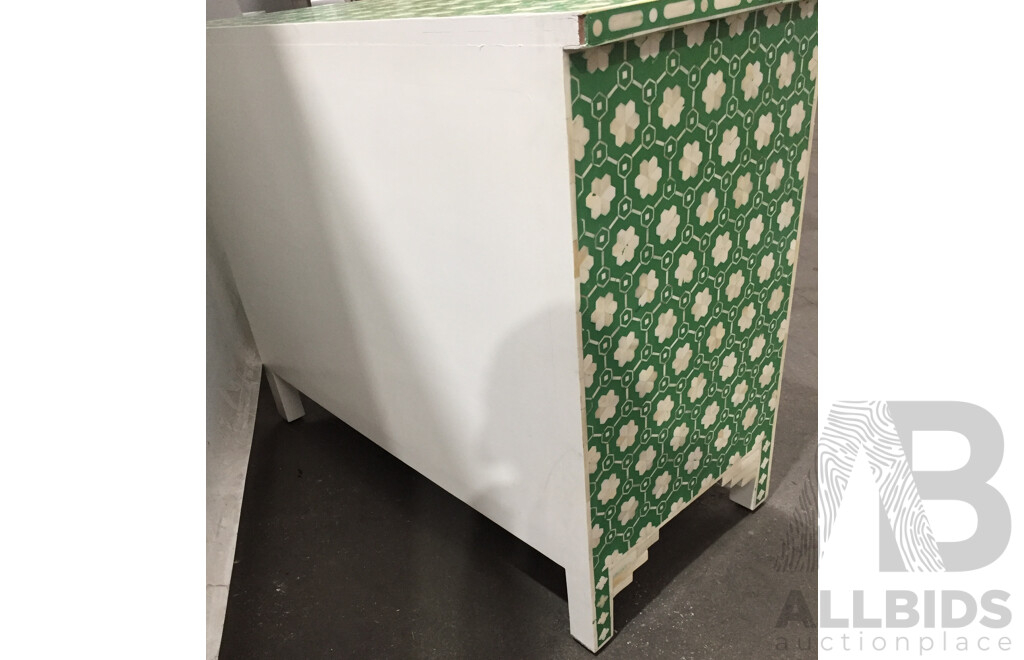 Matt Blatt Jasmine Bone Inlay Chest - Lot 1463938 | Allbids regarding