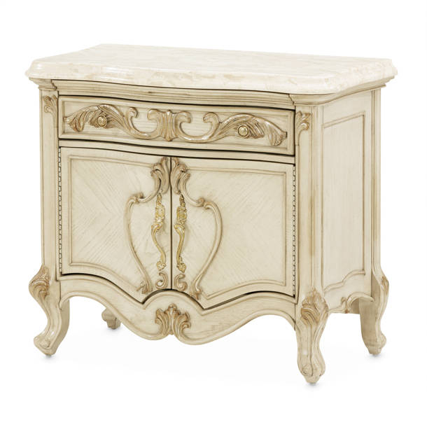 Michael Amini Cortina Honey Walnut 5 - Drawer Dresser &Amp; Reviews | Wayfair regarding