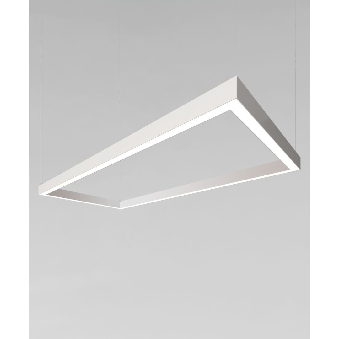 Modern 2" Rectangular Led Pendant Light – Alcon Lighting 12100-40-P-Rc throughout Illuminating Your Island Kitchen The Glacier 36" LED Rectangular Pendant Explained