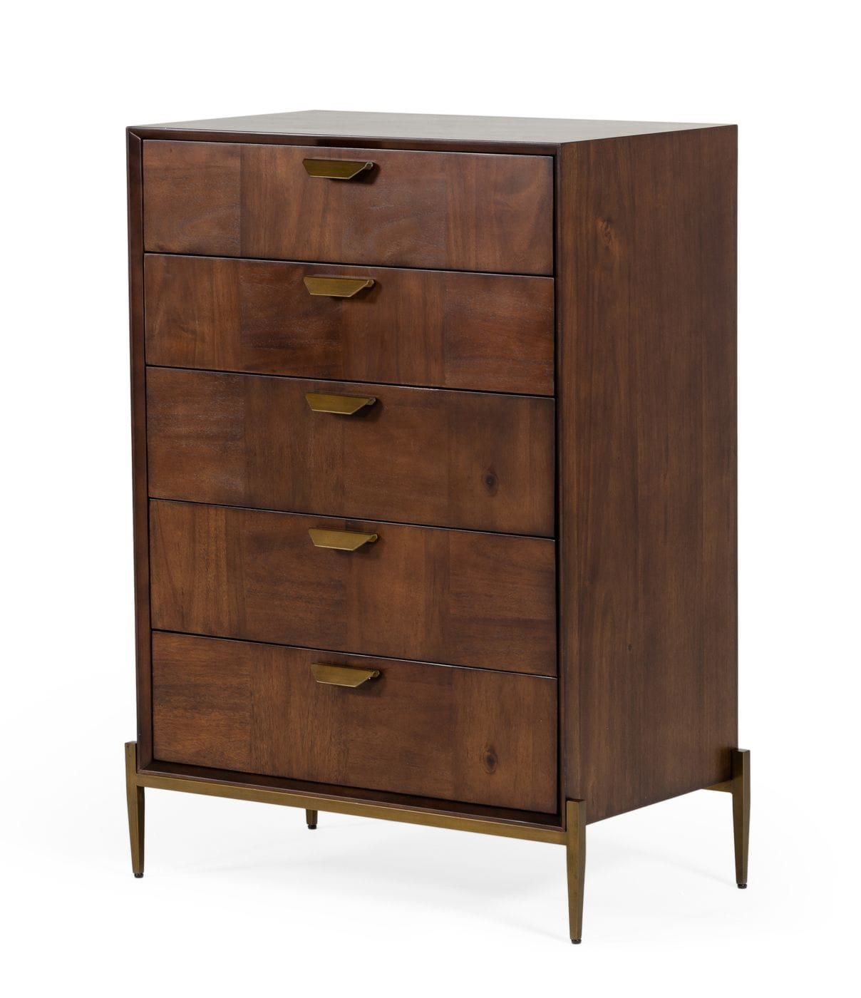 Modrest Shane - Modern Acacia &Amp; Brass Dresser | Atlas Furniture Imports for