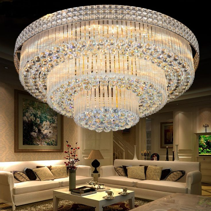 Multi Tier Contemporary Crystal Led Chandelier | Crystal Ceiling Light ... regarding