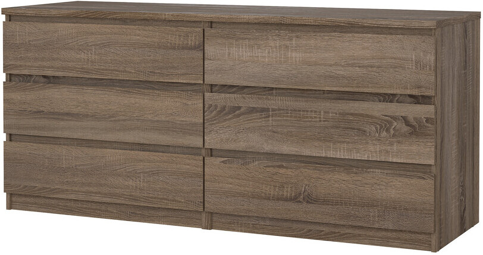 Naia 6 Drawer Double Dresser In Truffle Oak By Tvilum | 1Stopbedrooms for