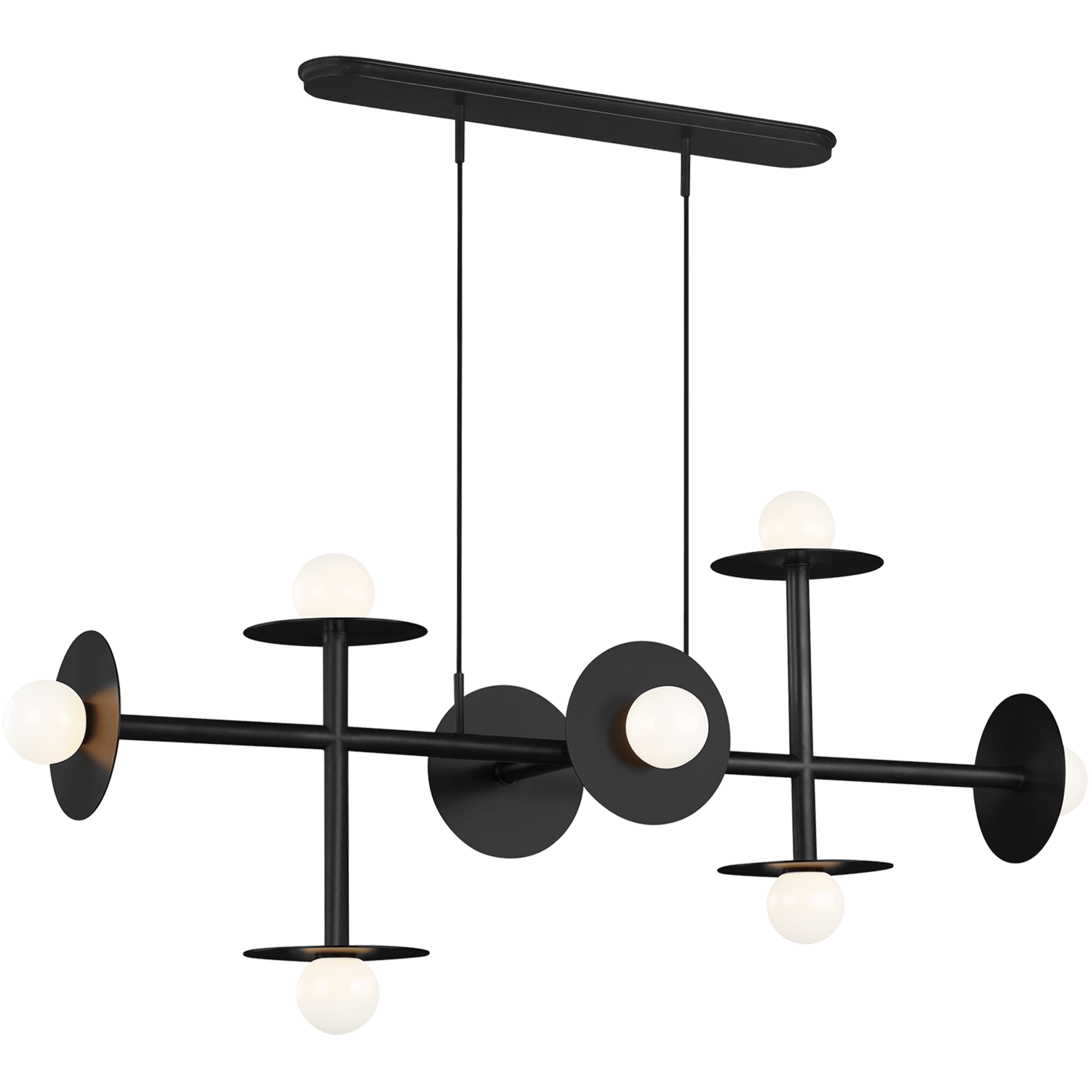Nodes 8 - Light Linear Chandelier Midnight Black | Linear Chandelier ... for