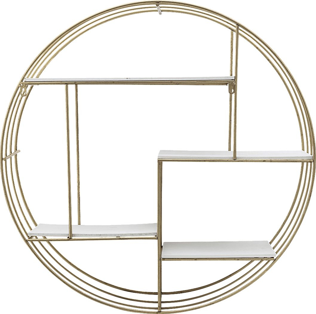 Nurick Wall Shelf | Rooms To Go pertaining to Your Guide to Incorporating the Uttermost Auley Gold Wall Shelf