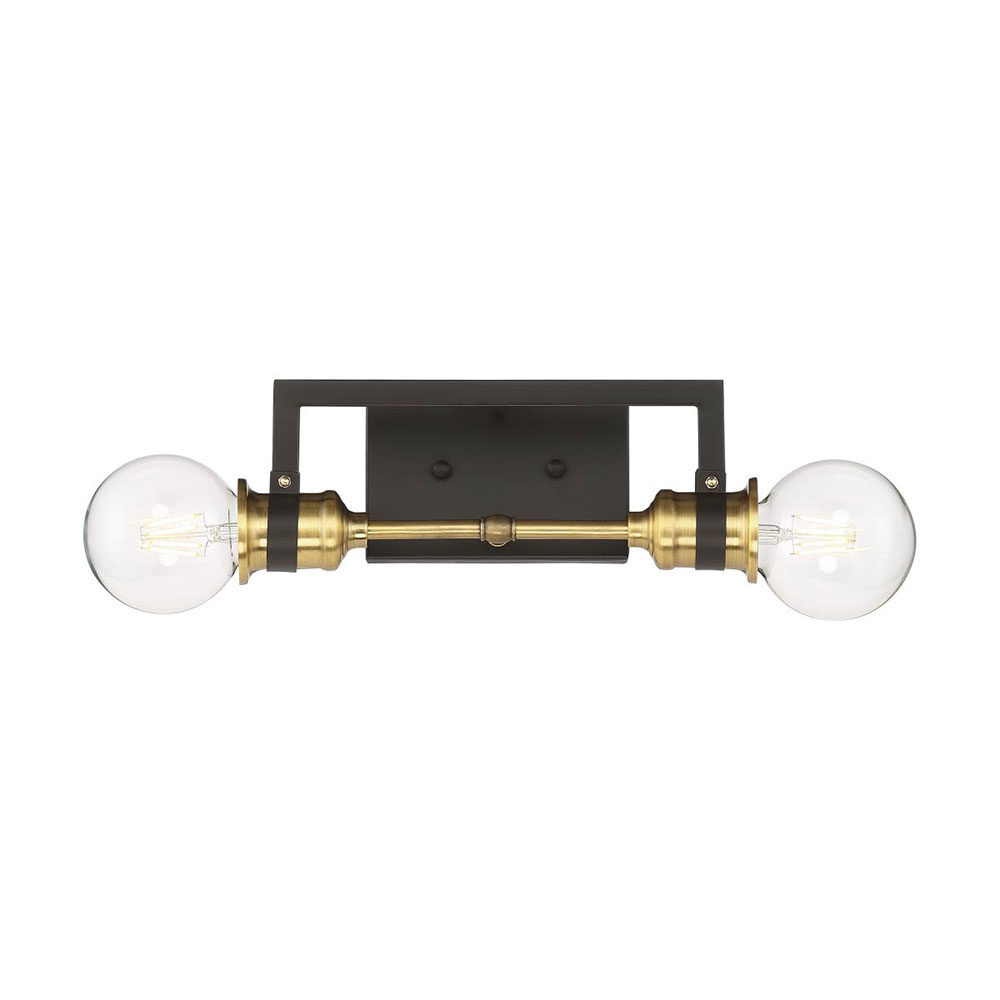 Nuvo 60/6972 Intention Modern Warm Brass And Black 2-Light Bathroom ... for Elevate Your Home Lighting with the Nuvo Intention Warm Brass Black Pendant