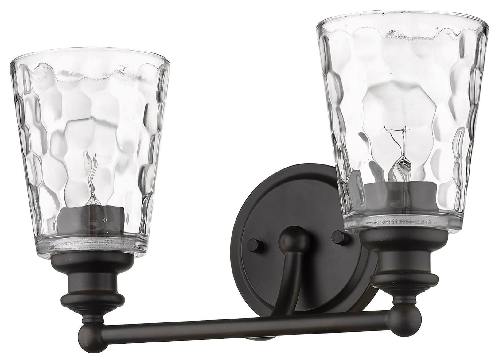 Oil-Rubbed Bronze Two Light Vanity From The Mae Collection, 14.250 ... in A Closer Look at the Amherst 2-Light Vanity Antique Bronze Elegance