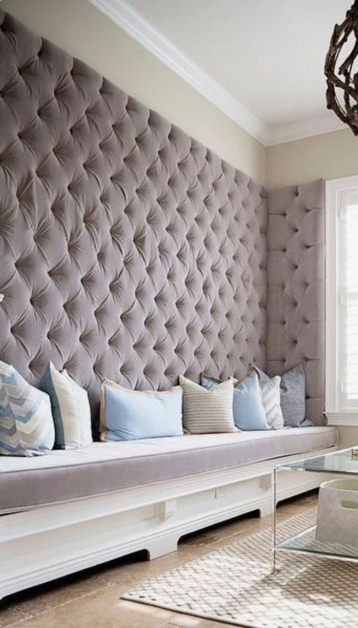 Pin Van Pinner Op Upholstery Details | Huis Interieur, Huis Interieur ... throughout Unlock Serenity How Upholstered Walls Can Redefine Your Living Space