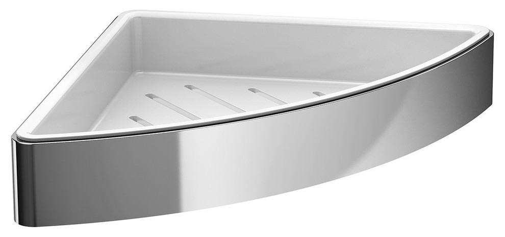 Polished Chrome Corner Shower Basket, System 0545.001.03 - Contemporary ... in Installing Your Gealuna A1031A Polished Chrome Corner Shower Shelf Seamlessly