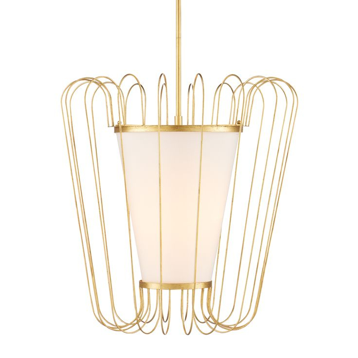 Postscript Gold Pendant. Pendants Chandeliers Contemporary Gold Leaf ... inside