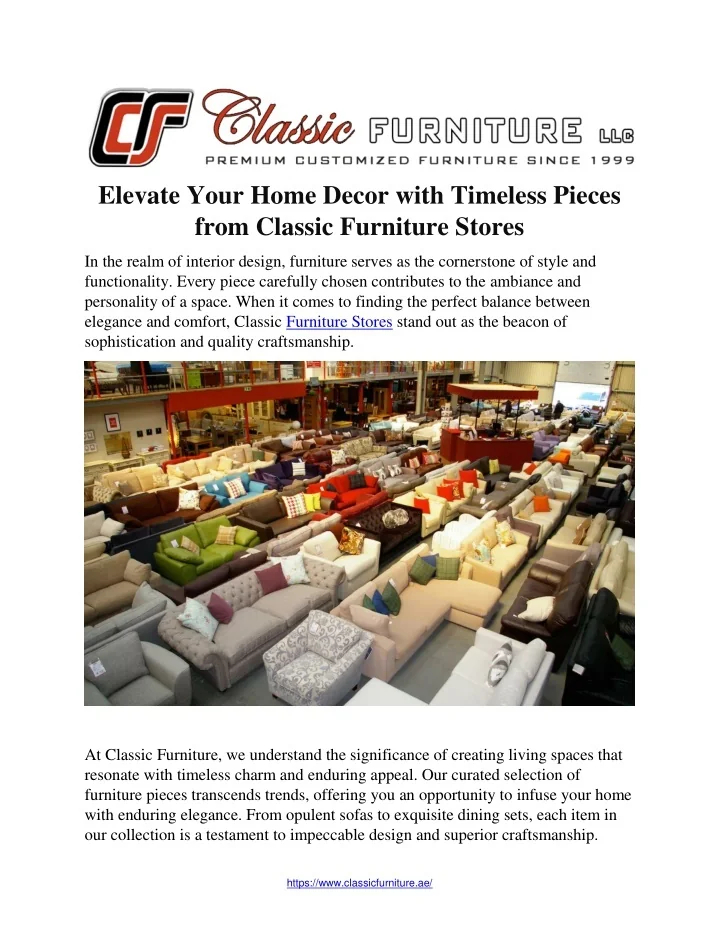 Ppt - Elevate Your Home Decor With Timeless Pieces From Classic ... with regard to