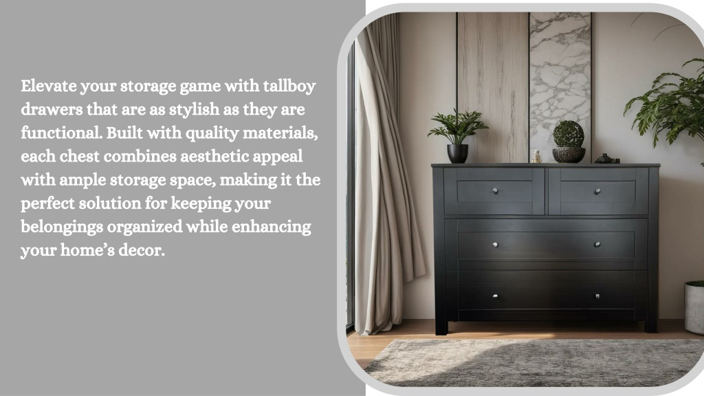 Ppt - Premium Tallboy Drawers For Ultimate Storage And Style Powerpoint ... inside