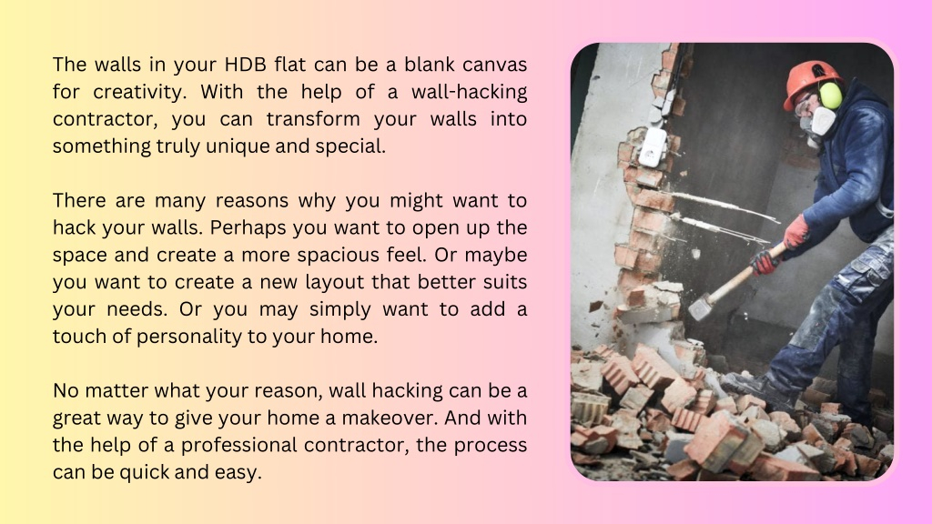 Ppt - Unlocking Creativity Transform Your Hdb Walls With A Wall Hacking ... pertaining to Unlocking Your Walls Displaying Photos with Personality Not Perfection